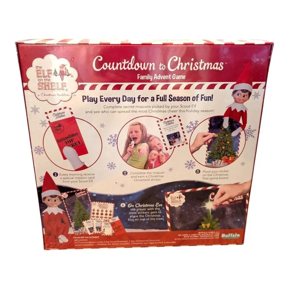 Elf on the Shelf Countdown to Christmas Family Advent Game Brand New Sealed